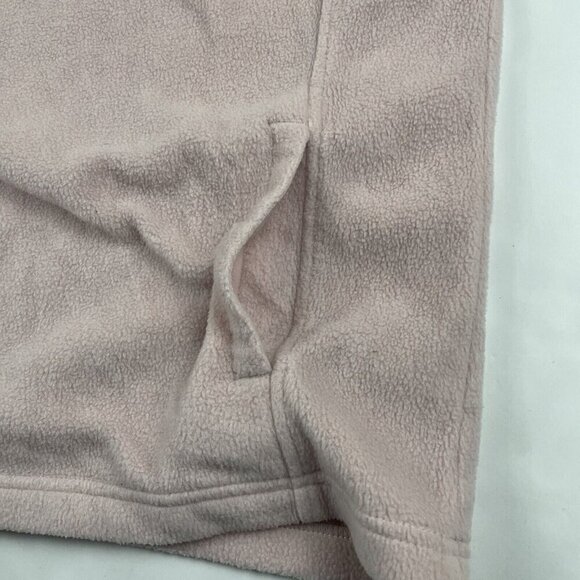 Columbia 1/4 Snap Up Fleece Pullover Girls L (14-16) Pink Brown Sweater - Picture 10 of 10